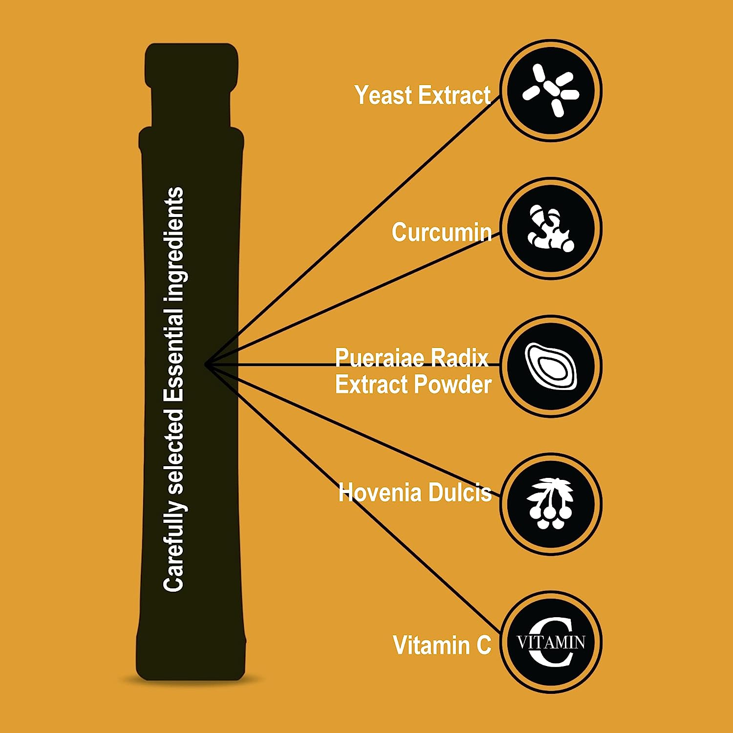 Easy Tomorrow Jelly Stick Before/After Drink Alcohol， After Party Recovery & Relief for Great Night & Better Morning， Party Vacation Aid， Liver Cleanse Detox， Mango Flavored， 상쾌환， 20 Packets - Image 5
